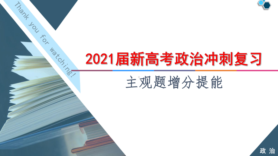 2021届新高考政治冲刺复习-主观题增分提能课件.pptx_第1页