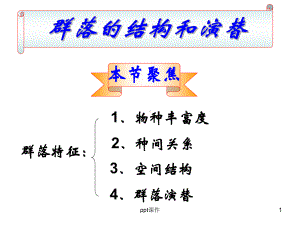 -群落的结构和演替一轮复习课件.ppt