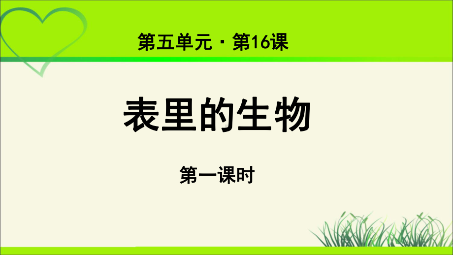 《表里的生物(第1、2课时)》示范公开课教学课件（部编版六年级语文下册）.pptx_第1页