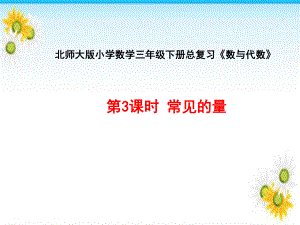 三年级下册数学课件-总复习 常见的量｜北师大版 17张.ppt