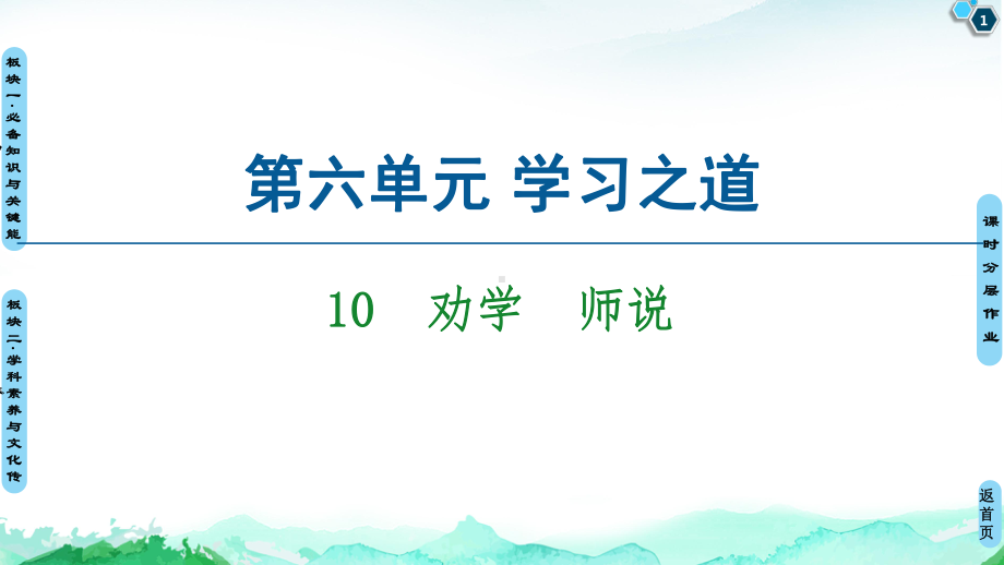 《劝学》《师说》-高中语文部编版第6单元课件.ppt_第1页