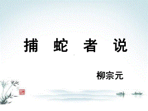 《捕蛇者说》课件1-优质公开课-鲁教九下.ppt