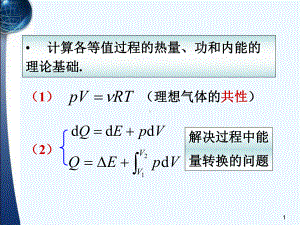 5-1热力学第一定律在理想气体准静态过程的应用课件.ppt