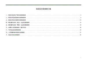 高危行业现场安全检查表汇编参考模板范本.doc