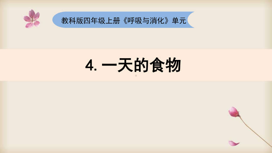 教科版四年级上2.4一天的食物优质课件.pptx_第2页