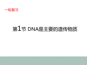 4-1高中生物一轮复习DNA是主要的遗传物质课件.ppt