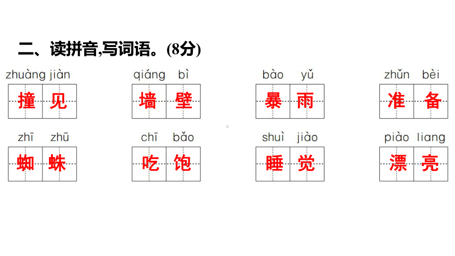 三年级上册语文作业课件-第四单元测试卷 部编版(共21张PPT).pptx_第3页