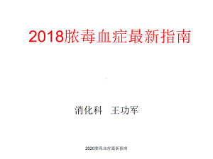 2020脓毒血症最新指南（可编辑）课件.ppt