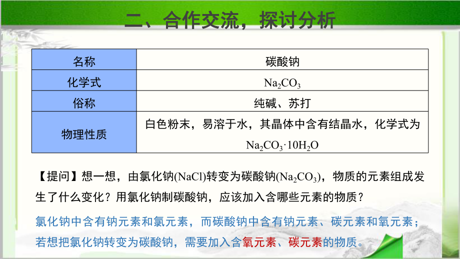 《海水“制碱”》-示范公开课教学课件（初中化学鲁教版九年级下册）.pptx_第3页