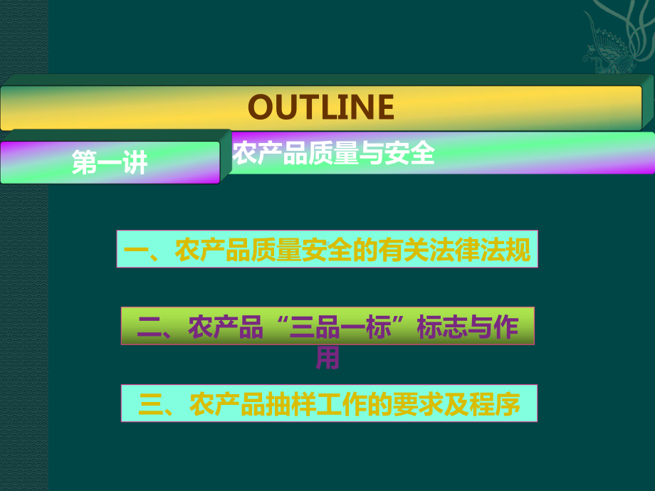 《农产品质量安全》系列讲座(第一讲-农产品质量及安全)课件.ppt_第3页