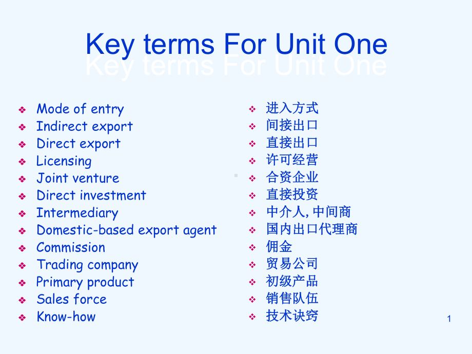 经贸英语中的一些专业词汇整理课件.ppt_第1页