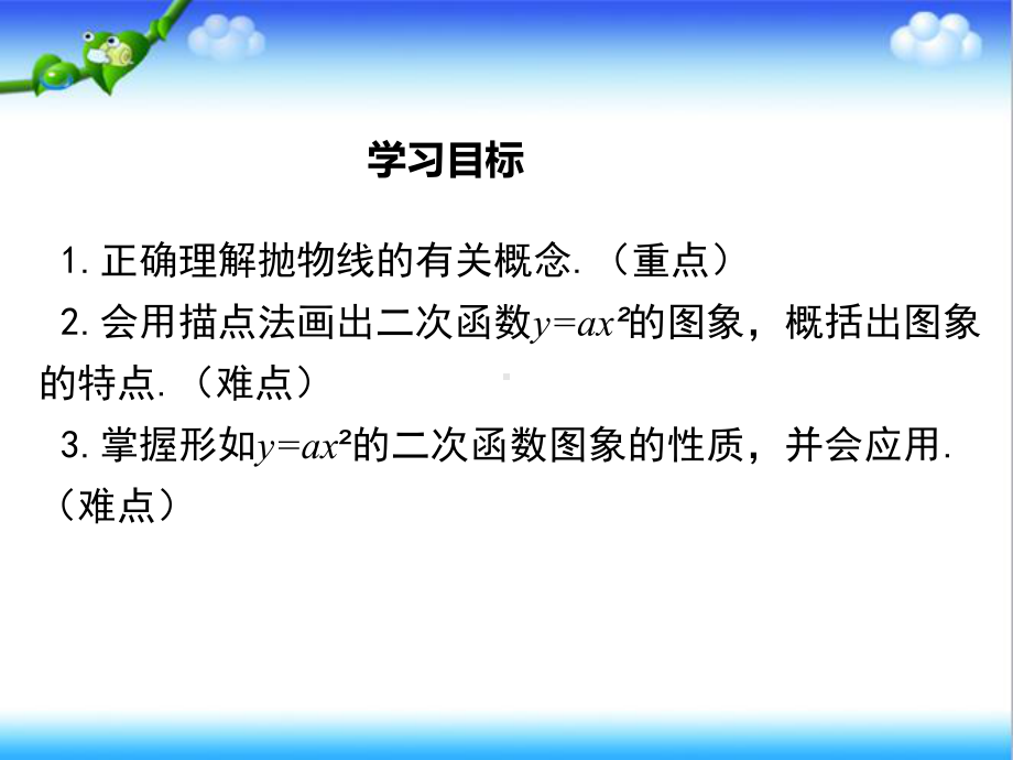 最新人教版初中九年级数学上册2212二次函数y=ax2的图象和性质公开课课件.ppt_第2页