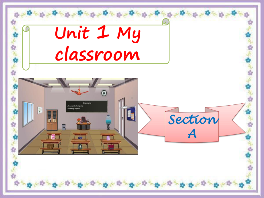 最新人教版(PEP版)英语四年级上册Unit-1-My-classroom-Part-A-3公开课课件.ppt（纯ppt,不包含音视频素材）_第1页