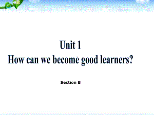 九年级英语Unit1-How-can-we-become-good-learners-SectionB课件.ppt（纯ppt,不包含音视频素材）