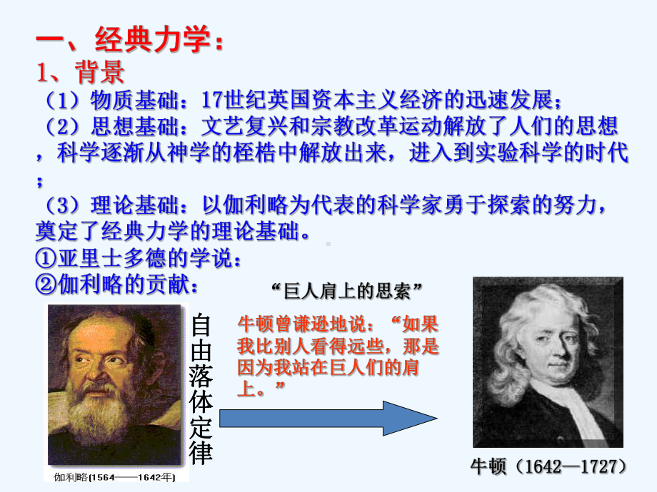 历史必修三专题七1近代物理学的奠基人和革命者课件.ppt_第3页