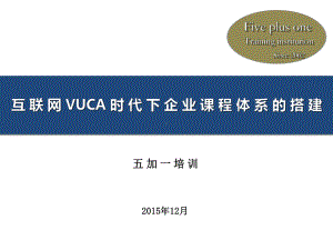 互联网VUCA时代企业课程体系的搭建课件.ppt