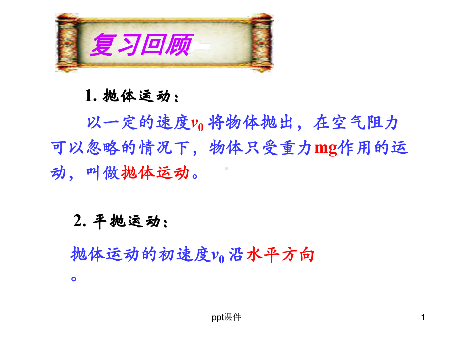 平抛运动典型例题课件.ppt_第1页