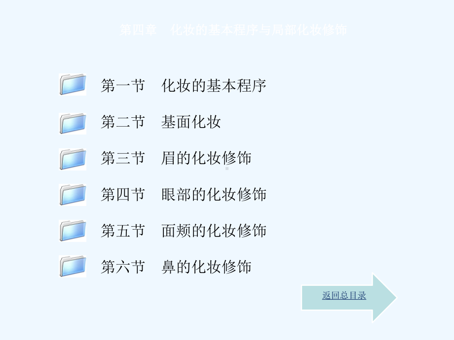 化妆与造型(第2版)课件：第四章化妆的基本程序与局部化妆修饰(劳动版).ppt_第1页