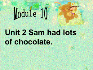 外研版三起点四年级英语下册Module10Unit2、Sam、had、lots、of、chocolate课件17.ppt（纯ppt,不包含音视频素材）