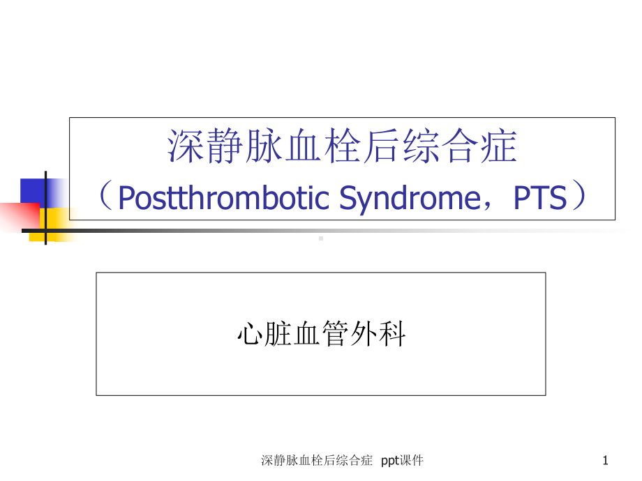 深静脉血栓后综合症课件.ppt_第1页