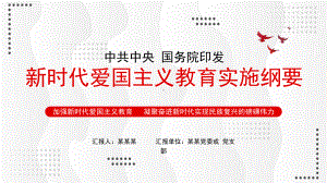 学习解读新时代爱国主义教育实施纲要弘扬爱国主义精神课件.pptx