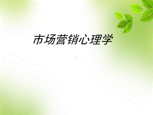 市场营销心理学(最新)课件-002.ppt