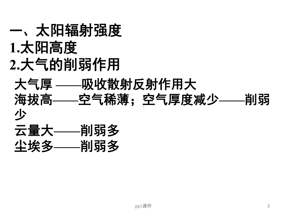 太阳辐射分布及影响因素课件.ppt_第3页