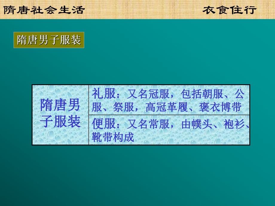 隋唐社会生活衣食住行婚丧嫁娶便服课件.ppt_第2页