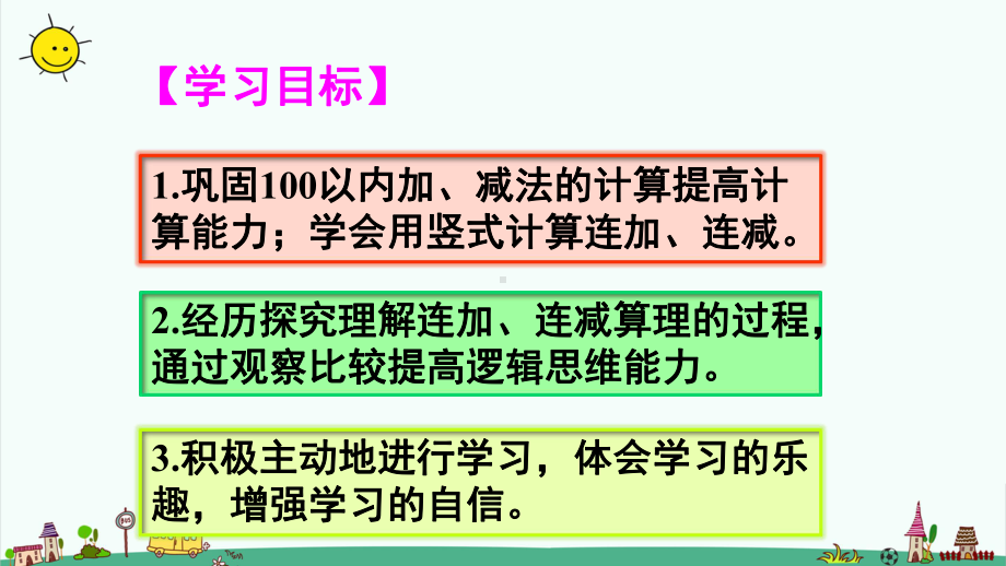 部编人教版二年级数学上册第二单元100以内的加法和减法(二)连加、连减和加减混合运算课件.pptx_第2页