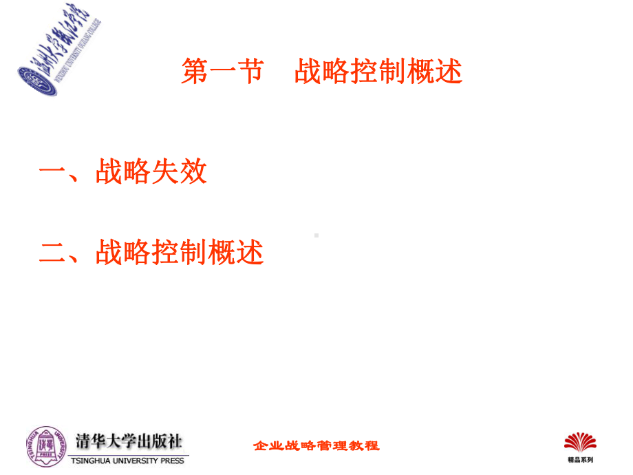 企业战略管理经典实用课件：《企业战略管理教程(第二版)》第八章战略控制.ppt_第3页