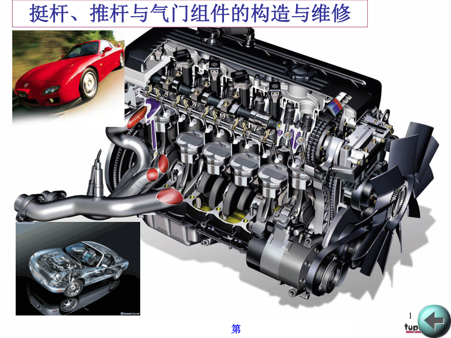 挺杆、推杆与气门组件的构造与维修课件.ppt_第1页