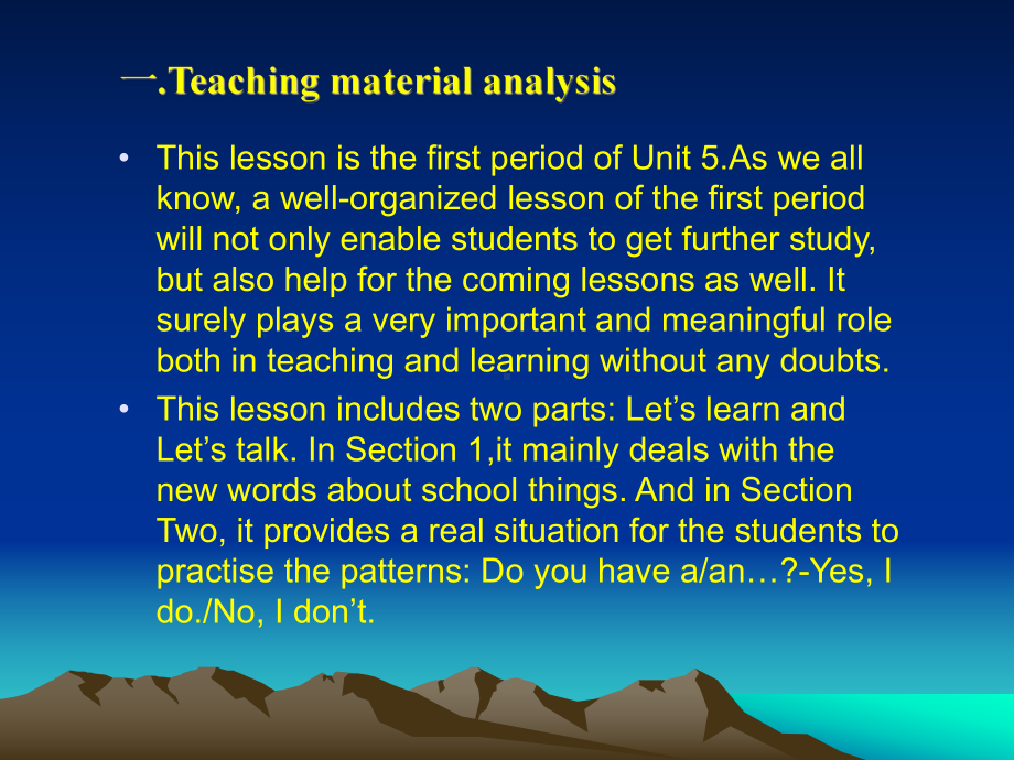 小学英语三年级上册第五单元说课课件.ppt（纯ppt,可能不含音视频素材文件）_第3页