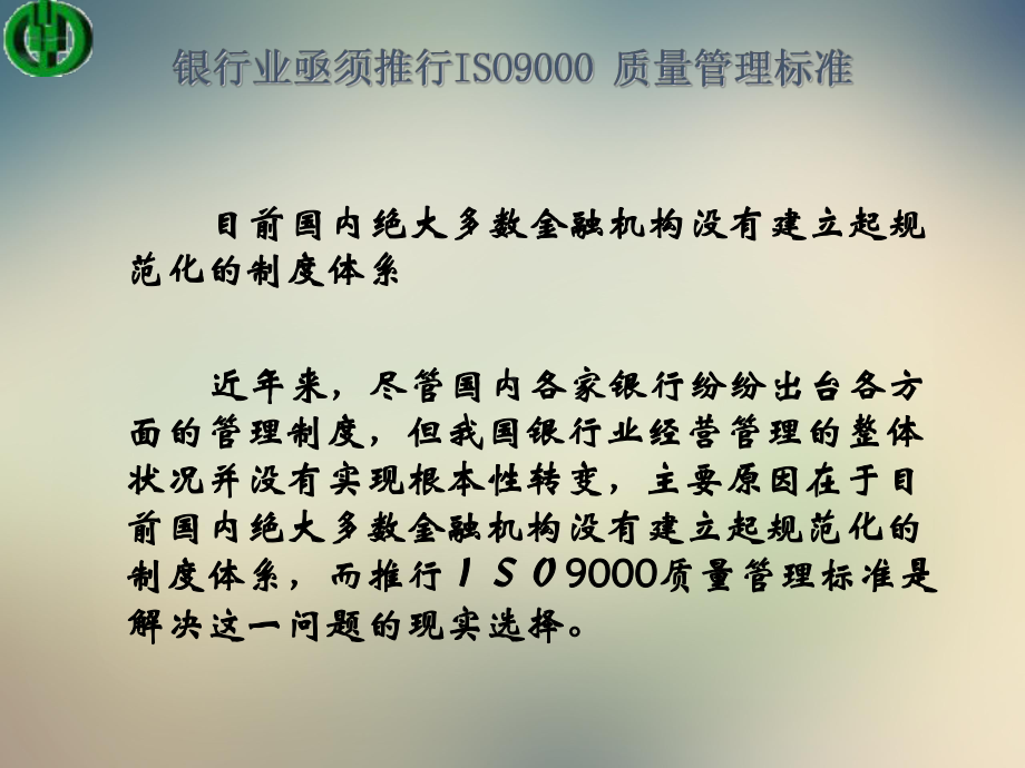 银行iso9000质量管理体系培训课件.ppt_第3页