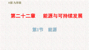 人教版九年级物理下册第二十二章能源与可持续发展习题课件.pptx