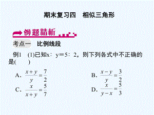 期末复习四-相似三角形课件.ppt