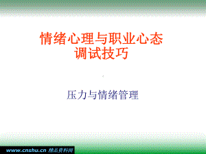 情绪心理与职业心态调试技巧课件.ppt