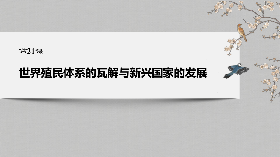 人教统编版高中历史必修中外历史纲要下-第八单元-第21课-世界殖民体系的瓦解与新兴国家的发展课件.pptx_第2页