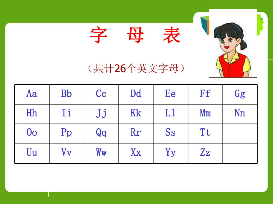 26个字母英语读法图片图片