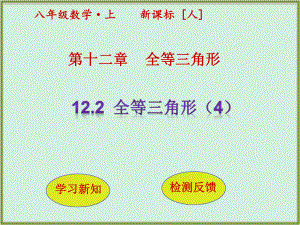 人教版数学八年级上册：122三角形全等的判定(第4课时)课件.pptx