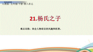 五年级语文下册课件-21 杨氏之子-部编版(共21张PPT).pptx