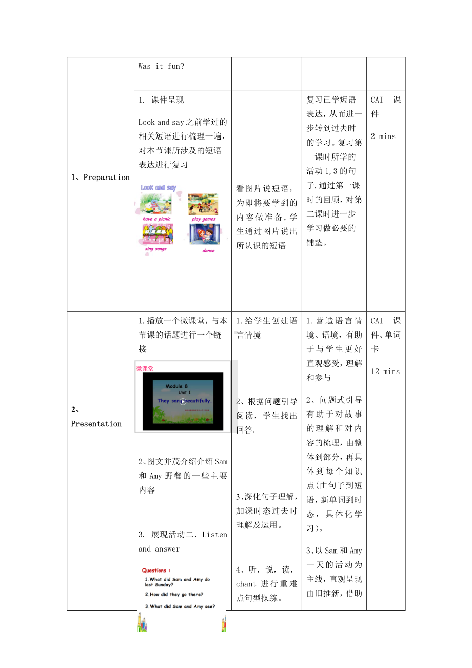 四年级英语下册教案-Module 8 Unit 1 They sang beautifully.（5）-外研版（三起）.docx_第3页