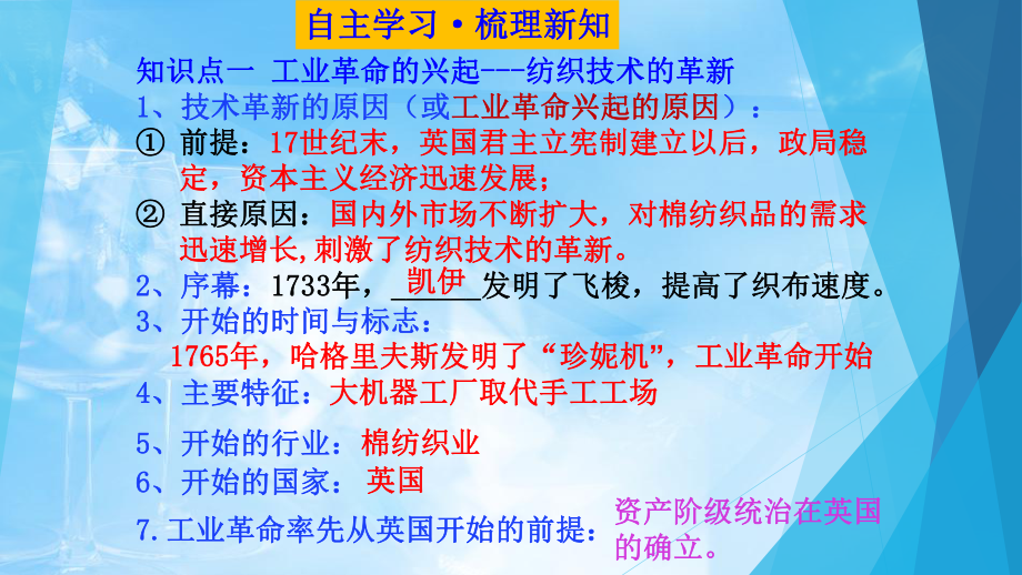 部编人教版历史九年级上册第七单元-工业革命和工人运动的兴起-复习课件.ppt_第3页