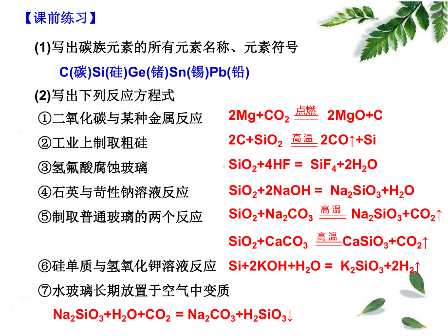 碳硅及其化合物一轮复习精讲课件.ppt_第2页