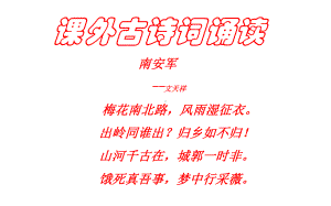 新人教版(部编)九年级语文下册《六单元-课外古诗词诵读-南安军》研讨课件-2.ppt