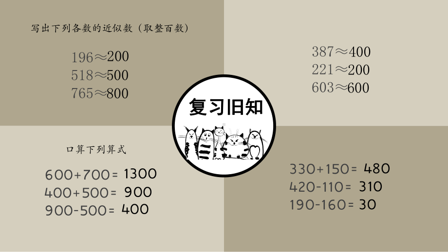 最新冀教版三年级数学上册《-生活中的大数-估算-加减法估算》课件-2.pptx_第3页