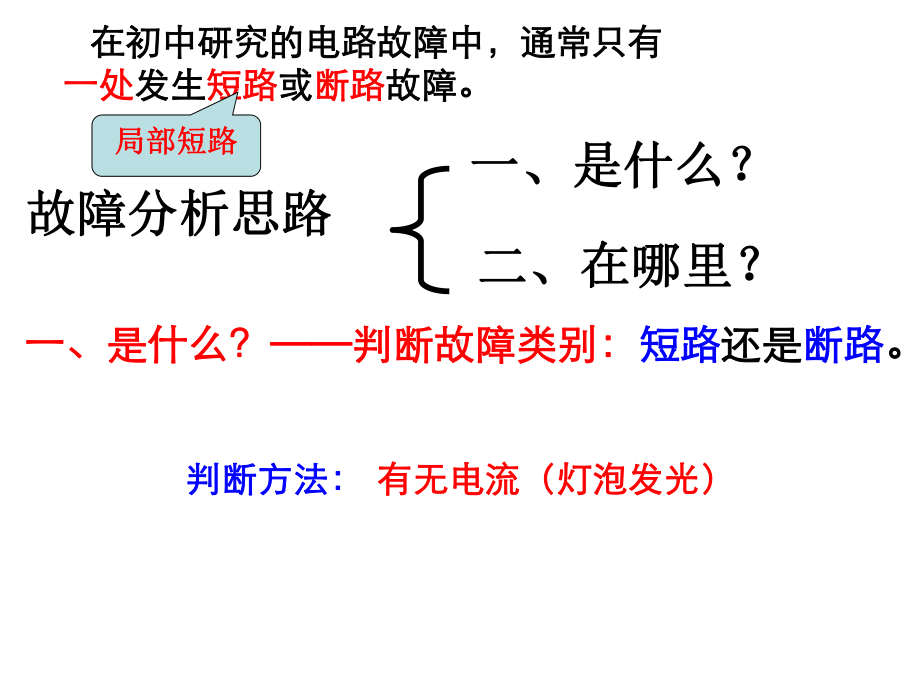 苏科版初中物理九上-144-欧姆定律的应用-串联电路故障分析课件.ppt_第3页