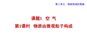 人教版九年级化学上册第三单元物质构成的奥秘课件.ppt