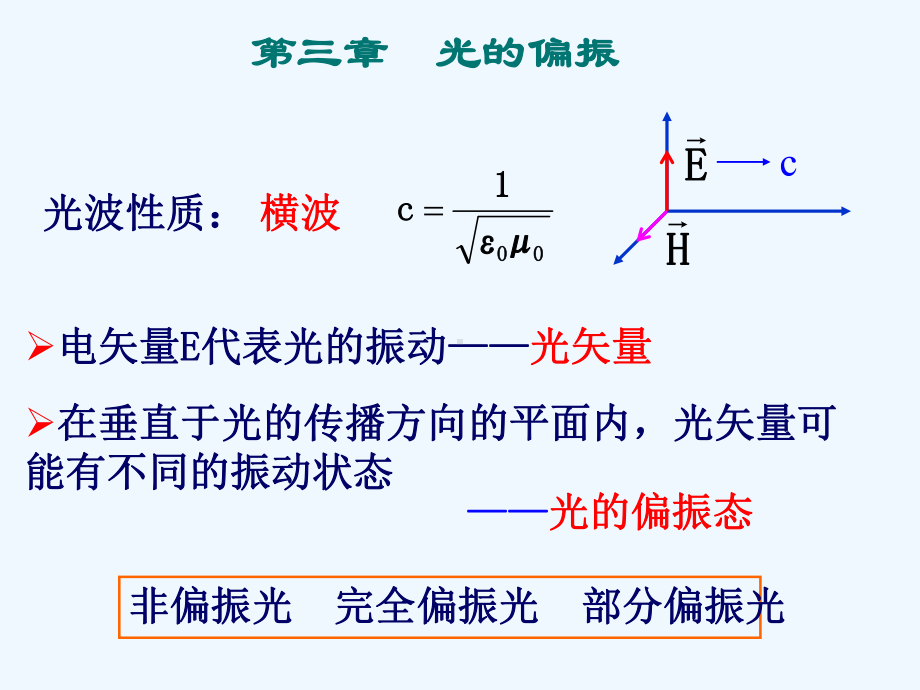 大学物理第三章光的偏振课件.ppt_第1页