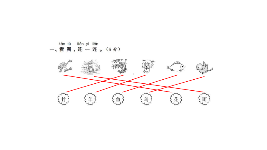 部编版一年级上册语文单元测试卷(含期中-期末)课件3.pptx_第2页