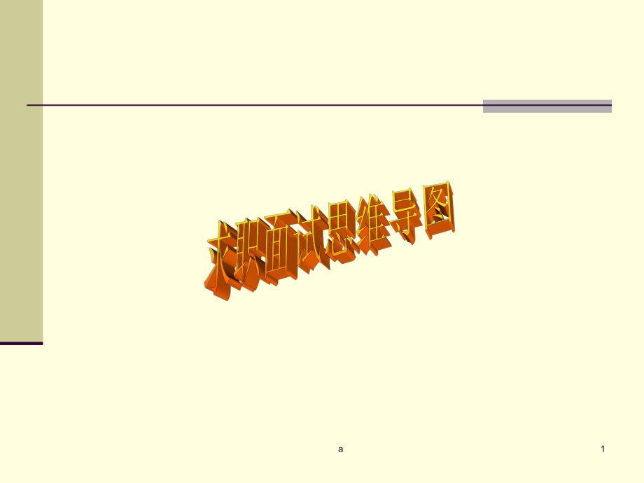 求职面试思维导图课件.ppt_第1页